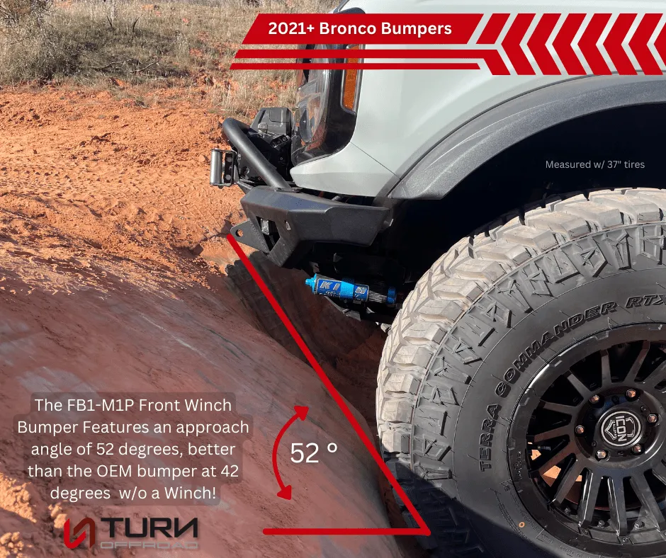 2021-2026 Ford Bronco Front Bumper Package | Bumper | Skid Plate | Winch Mount | Bull Bar product image