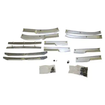 Crown Automotive Jeep Replacement Fender Flare Retainer Kit; Incl. 12 Brackets/All Hardware;