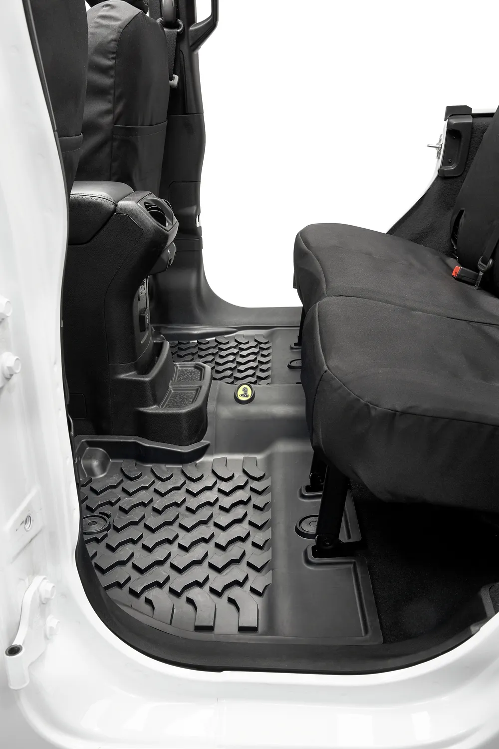 Jeep Wrangler Floor Mats Rear For Jeep 2018-Current Wrangler JL Black Each Bestop product image