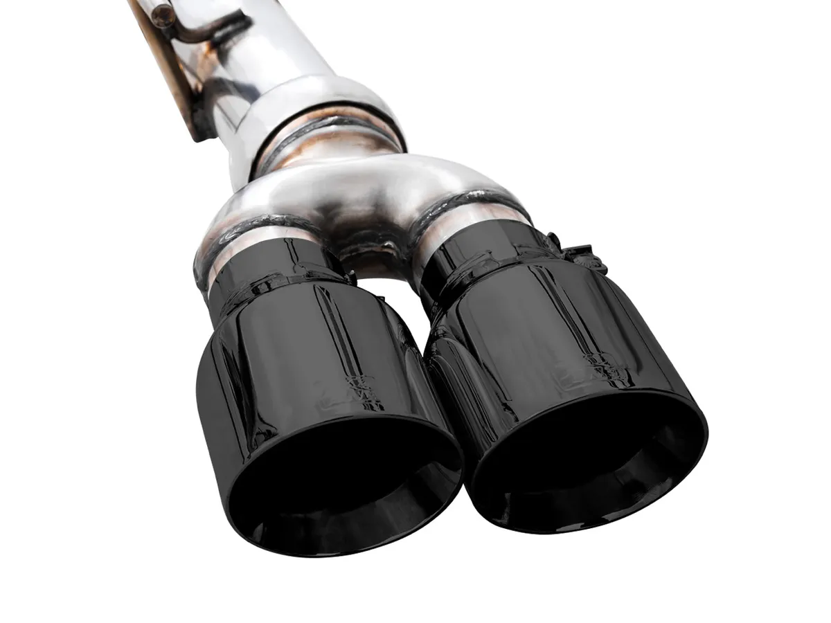 AWE 0FG Catback Split Rear Exit Exhaust for 4th Gen Silverado/Sierra 1500 6.2L (with bumper cutouts) - Quad Chrome Silver Tips product image