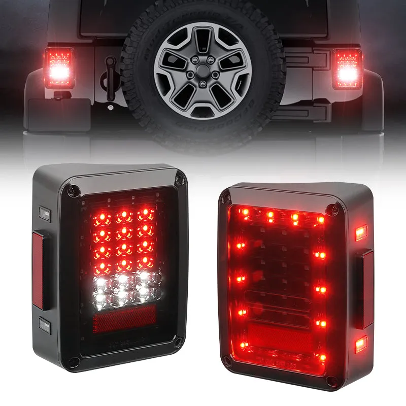 Classic LED Tail Lights For Jeep Wrangler JK JKU 2007 - 2018 product image