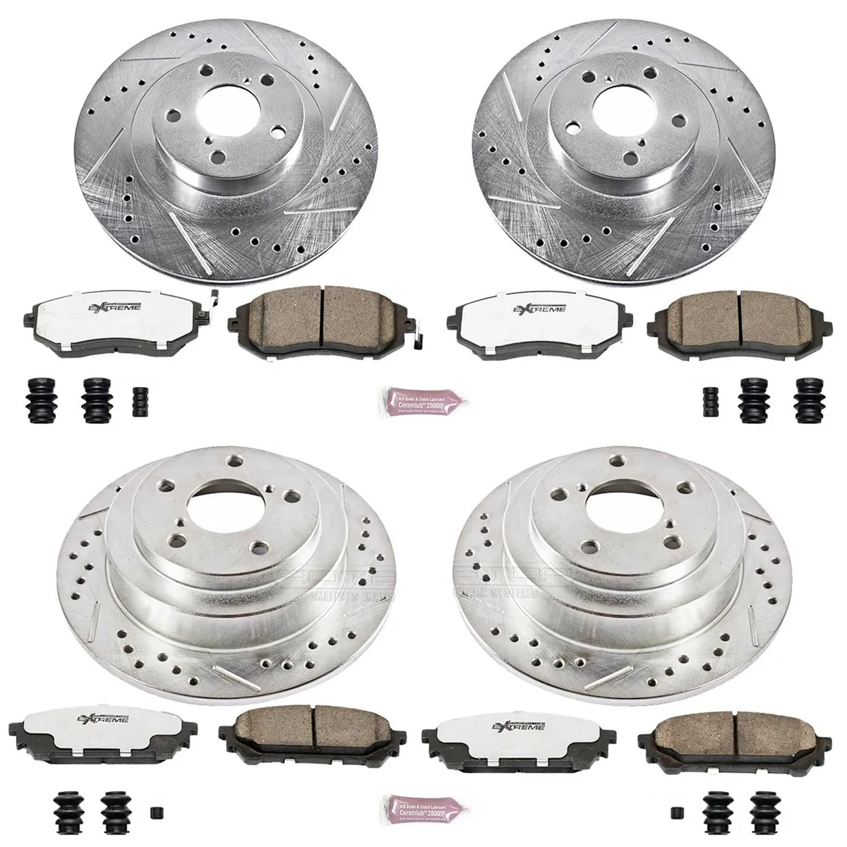Z26 Street Brake Kit fr 2005-2006 Saab 9-2x 2004-2008 Subaru Forester 2003-2005 Subaru Impreza wr product image
