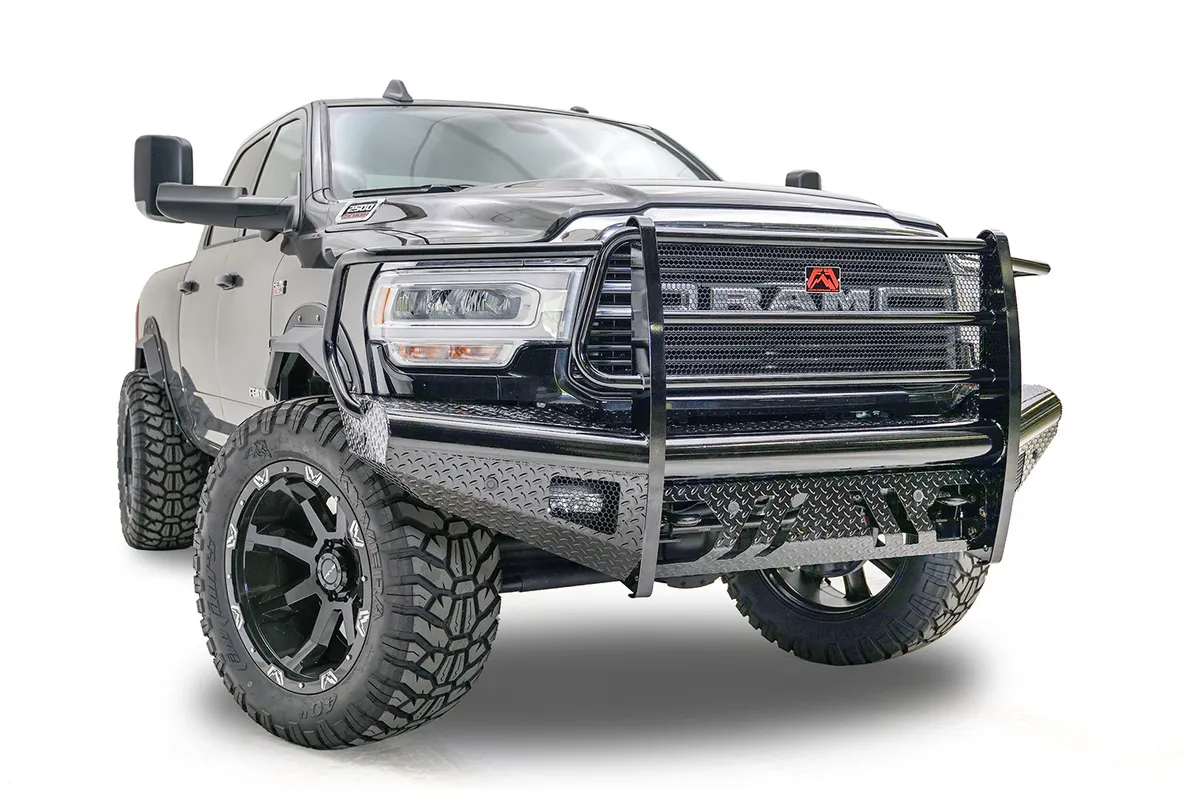 1924 RAM 2500/3500 New Body Style Black Steel Front Bumper w/ Full Guard product image
