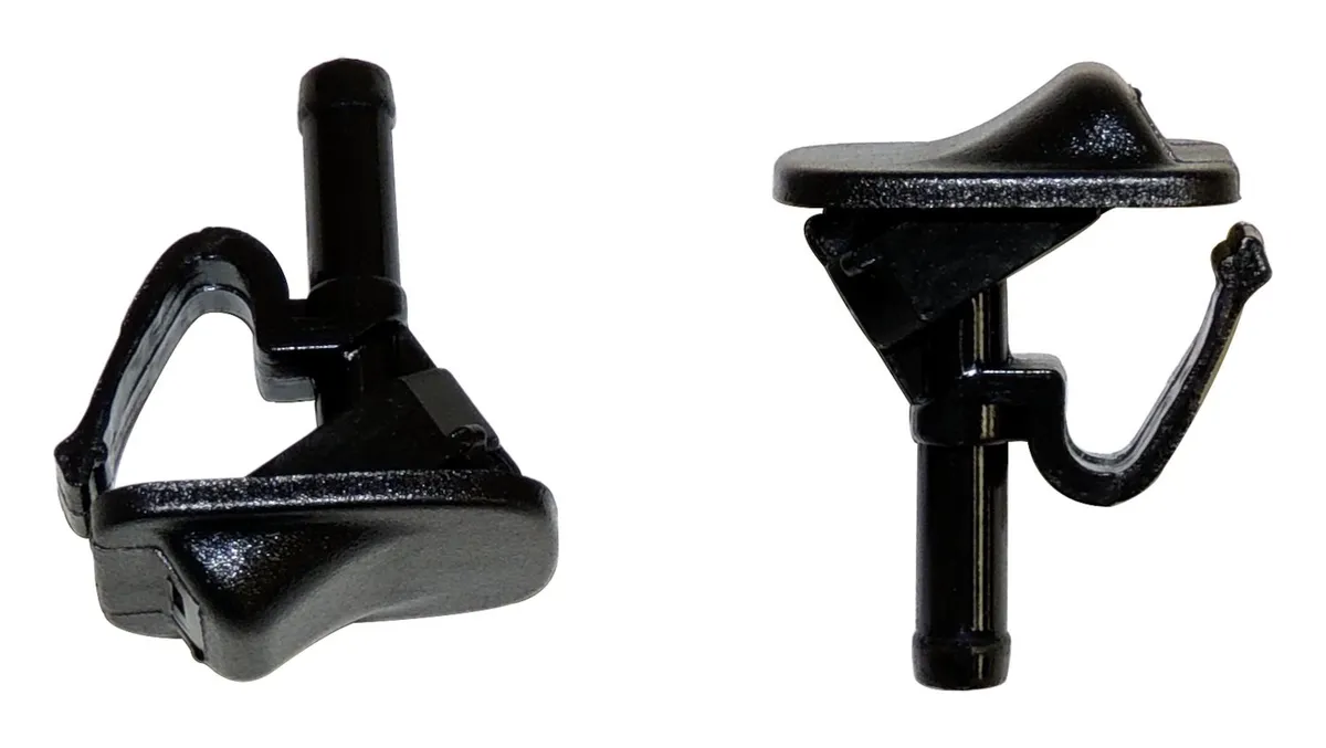 Crown Automotive Jeep Replacement 55156728K Front Windshield Washer Nozzle Set for Jeep 2001-2012 TJ, JK Wrangler, L and R product image