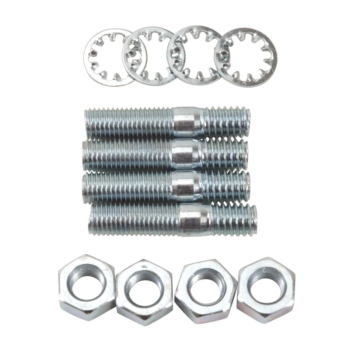 Edelbrock 8008 Carburetor Stud Kit - (5/16-18 x 1-1/2) in Zinc Finish product image