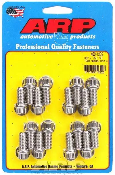 ARP Auto Racing S/S Header Bolt Kit - 3/8 x .750 UHL (16)