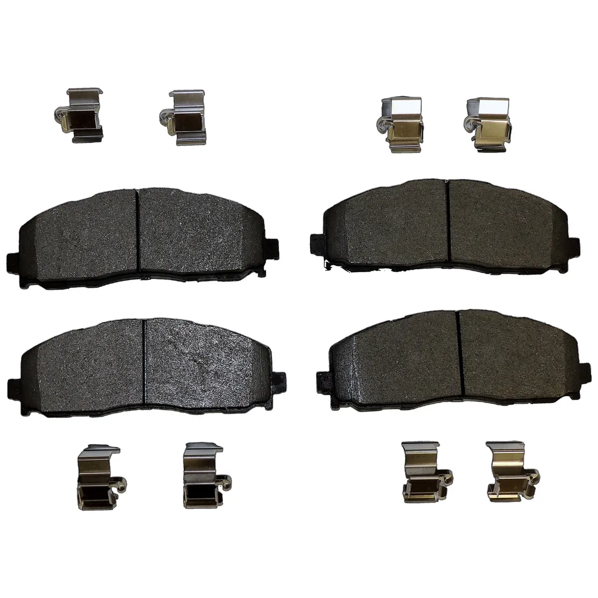 Disc Brake Pad; Front; Includes Brake Pads and Springs; w/ .95 in. Thick Front Brake Rotors; product image