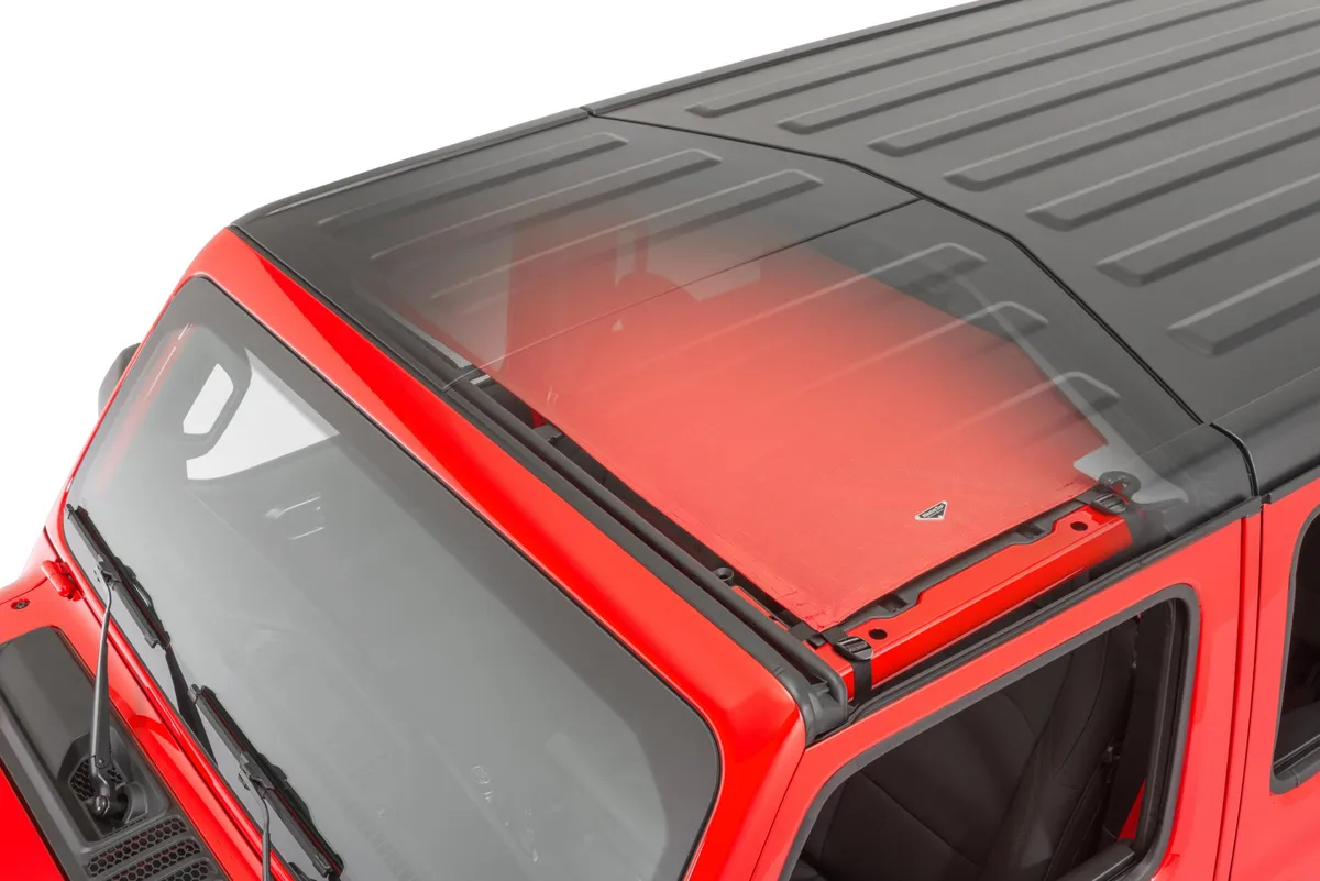 ShadeMaker Freedom Mesh Bimini Top Plus 18-2023 JLU Jeep Wrangler 4 Dr Red product image
