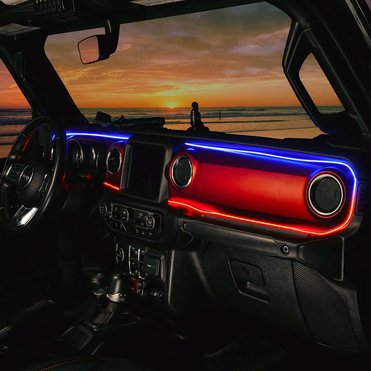ORACLE Lighting 2018-2023 Jeep Wrangler JL/Gladiator JT Dynamic ColorSHIFT LED Interior Dash Board Kit product image