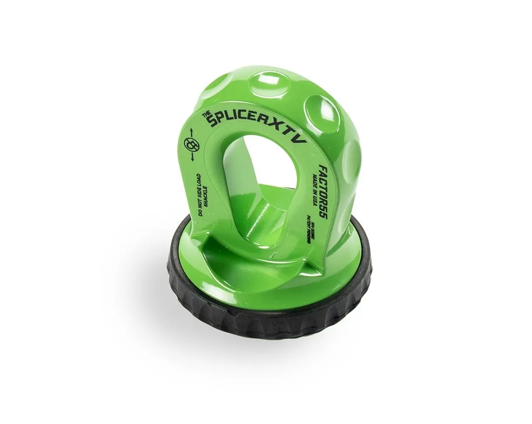 Factor 55 00355-08 Splicer Xtv 3/16-1/4 Synthetic Rope Splice-On Shackle Mount -- Green product image