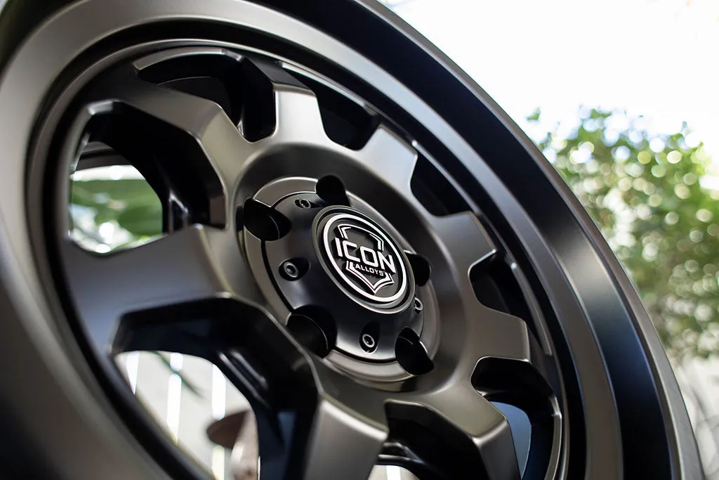 ICON Alloys Nuevo, Satin Black, 17 x 8.5 / 5 x 5, -6mm Offset, 4.5" BS product image