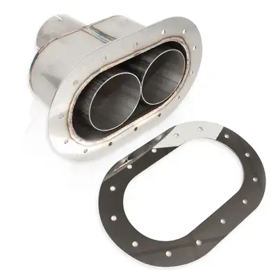 Stainless Works Stainless Works Oval Through-Body Exhaust Tip - 2.5" Inlet
