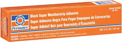 Permatex Super Black Weatherstrip Adhesive 5oz Boxed