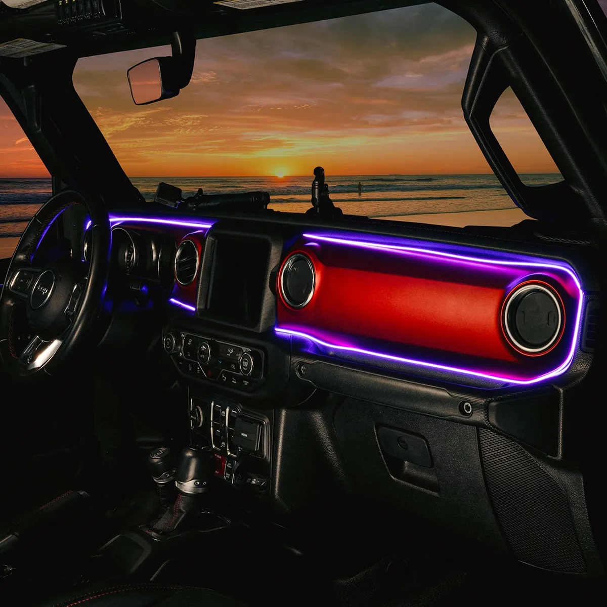 ORACLE Lighting 2018-2023 Jeep Wrangler JL/Gladiator JT Dynamic ColorSHIFT LED Interior Dash Board Kit product image