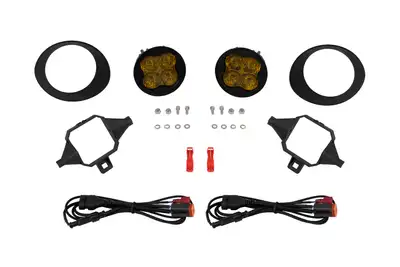 Diode Dynamics SS3 SAEDOT Type TS Fog Light Kit Yellow 3000K Pro 36 watts Yellow SAE Fog Diode Dynamics