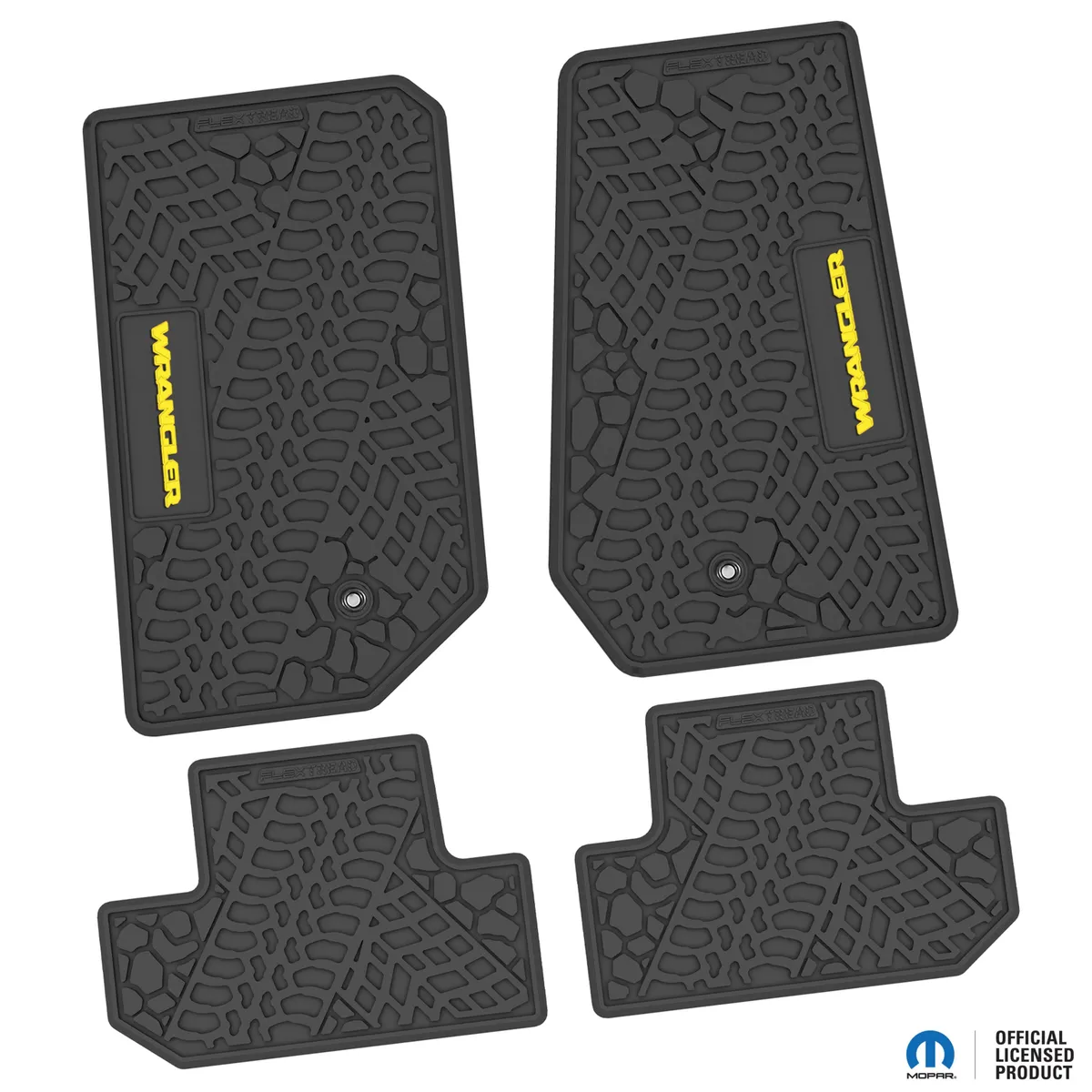 07-13 Jeep JK 2 Dr Front -Tire Tread/Scorched Earth Scene w/ Wrangler Insert - Black w/ White Insert product image