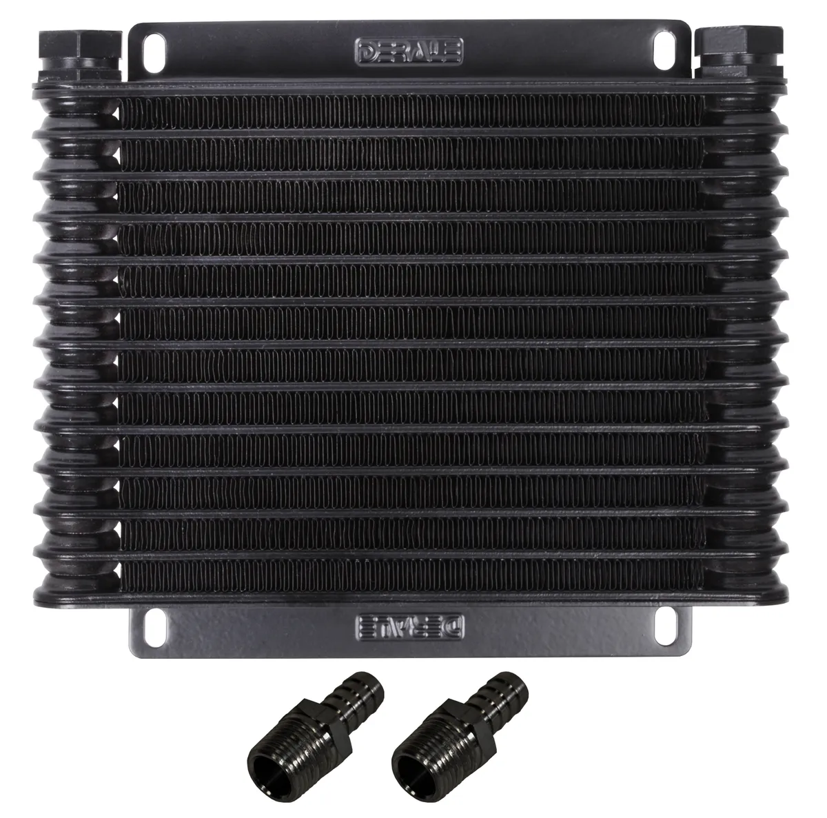 Derale 13 Row Atomic-Cool Plate & Fin Replacement Oil Cooler, 1/2 Hose Barb