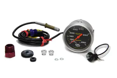 AutoMeter Gauge, Oil Temp, 2 5/8", 140-280?F, Liquid Filled Mech, Pro-Comp