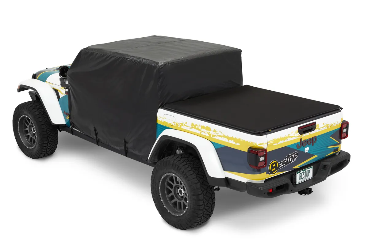 20c Jeep Gladiator;hard Top or Soft Top Installed Black All Weather Trail Cover product image