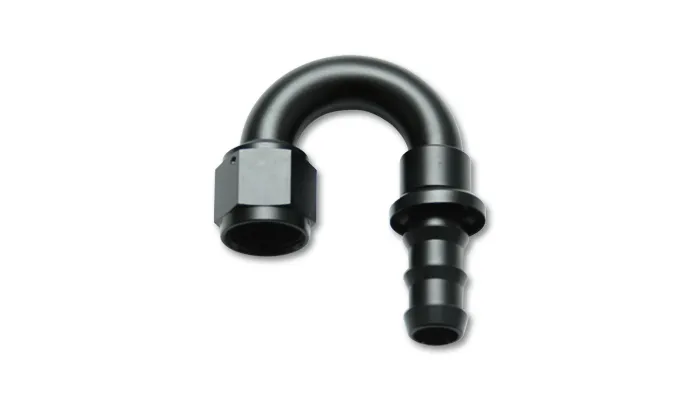 Vibrant Performance Vibrant Performance - 22806 - Push-On 180 Degree Hose End Elbow Fitting; Hose Size: -6AN