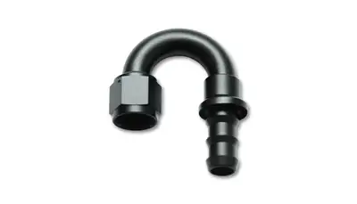 Vibrant Performance Vibrant Performance - 22806 - Push-On 180 Degree Hose End Elbow Fitting; Hose Size: -6AN