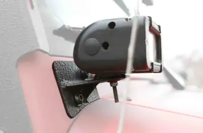 Steinjager Steinjäger Exterior Accessories Wrangler JK 2007-2018 Light Mounts Lower Windshield Brackets and Lights Texturized Black