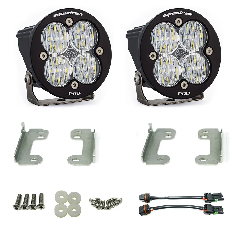 Jeep JK Fog Lights Pocket Kit Squadron R Pro Baja Designs product image