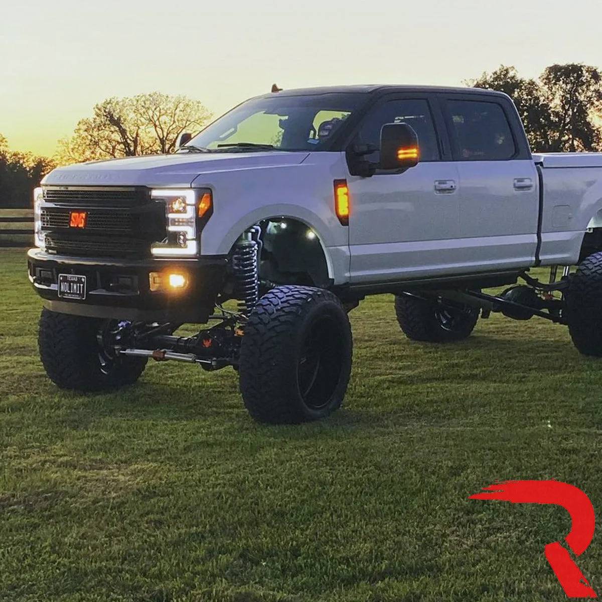 Ford Superduty 17-19 F250f350f450f550 Projector Headlights w Ultra High Power Smooth White Oled DRL And High Power a product image