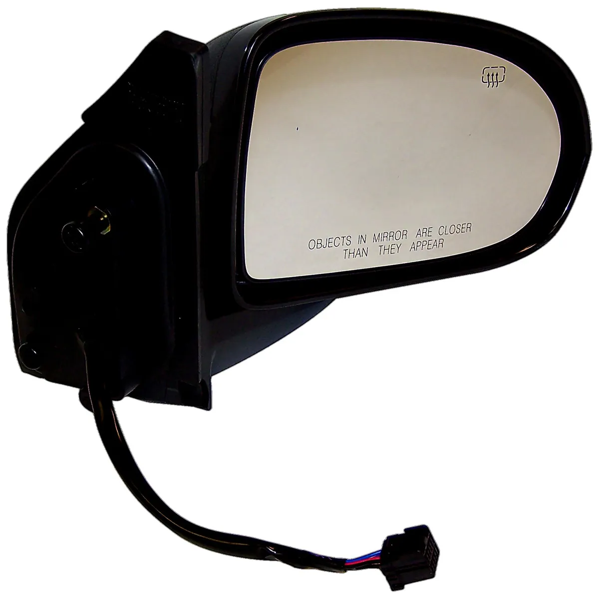 Crown Automotive Jeep Replacement 5115046AD Right Power Heated, Manual Folding Mirror for 07-15 Jeep MK Compass, Black product image