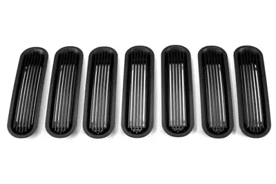 Rugged Ridge Rugged Ridge Outer Rings w/Billet Grill Inserts Black - JK