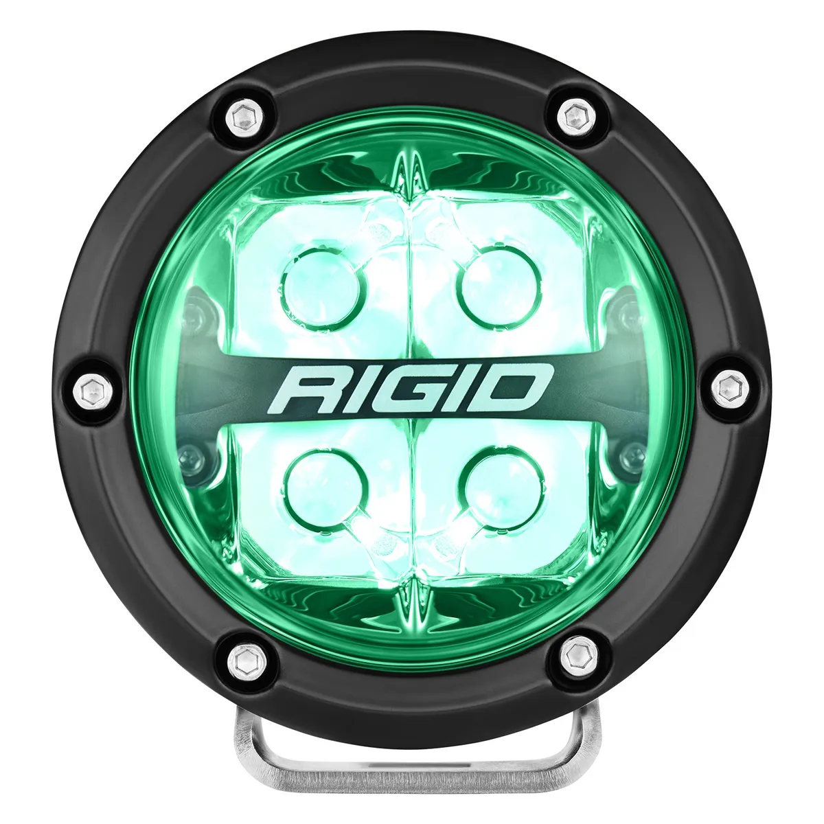 Rigid 360-Series 4 Inch Round LED Off-Road Spot Beam Pattern For Moderate Speed (20-50 Mph) And Rgbw Backlight Pair product image