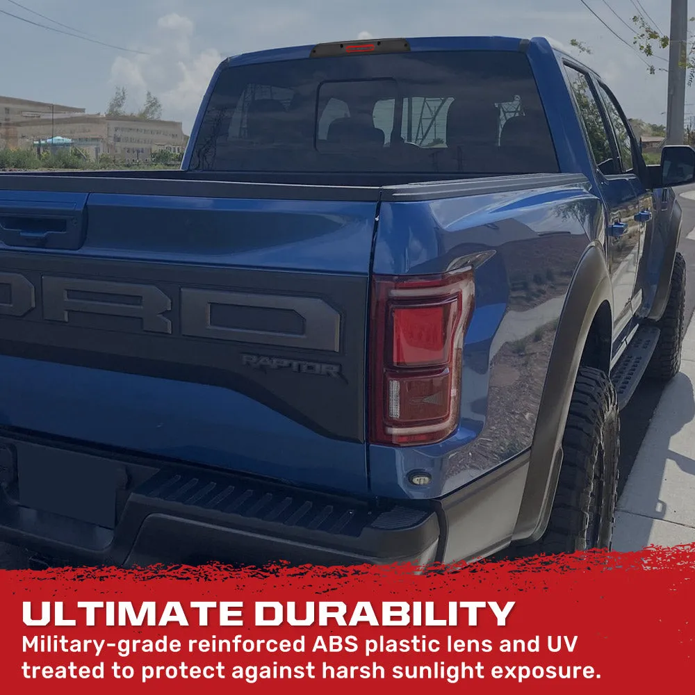 Ford 17-19 Raptor - Ultra High Power Red LED 3rd Brake Light Kit w Red LED Running Lights And Ultra High Power Cree Xml product image