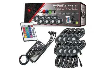 Oracle Lighting Oracle Bluetooth + RF ColorShift Underbody Rock Light Kit - 8pcs