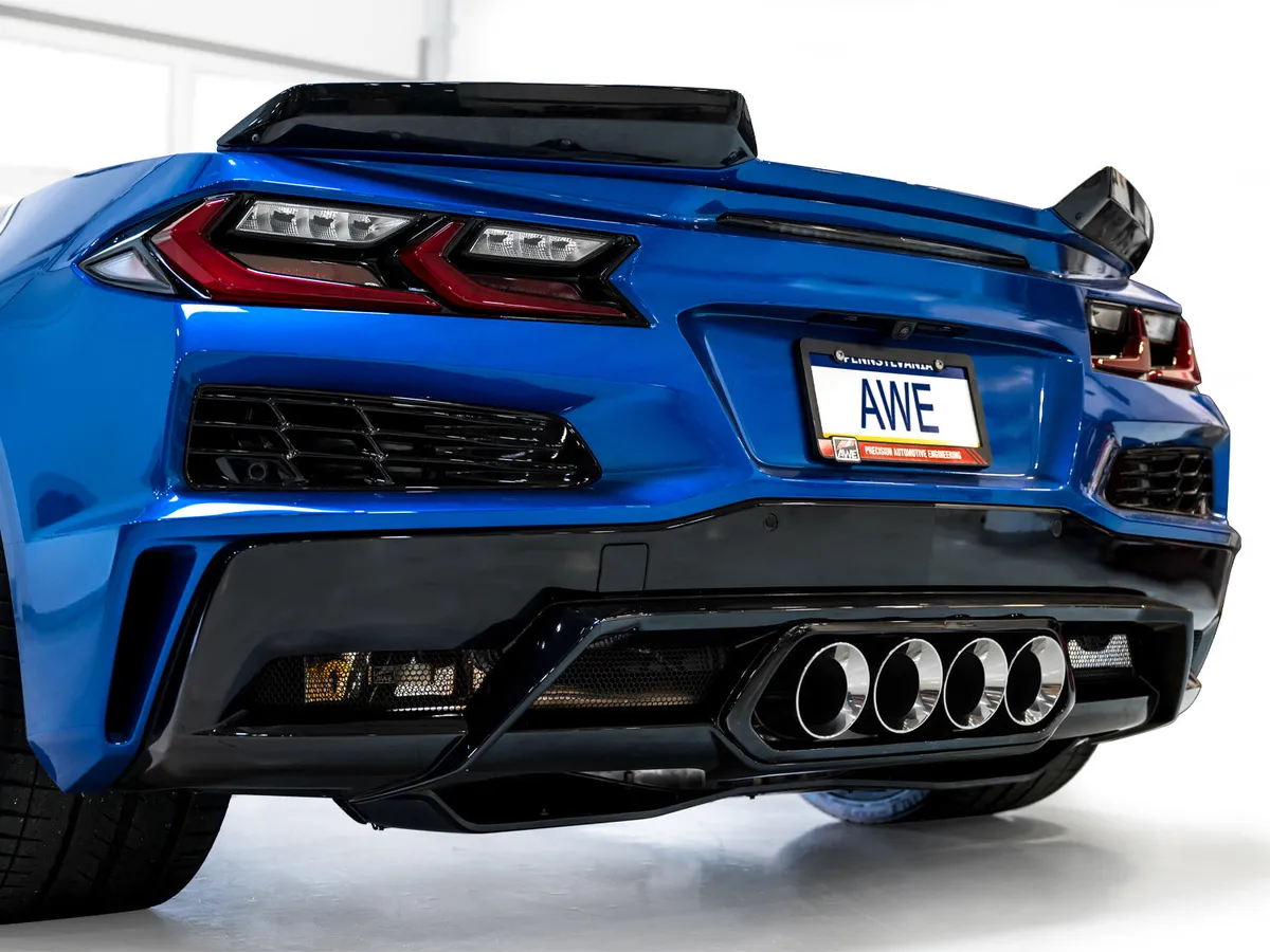 AWE SwitchPath Exhaust for C8 Corvette Z06 - Diamond Black Tips product image