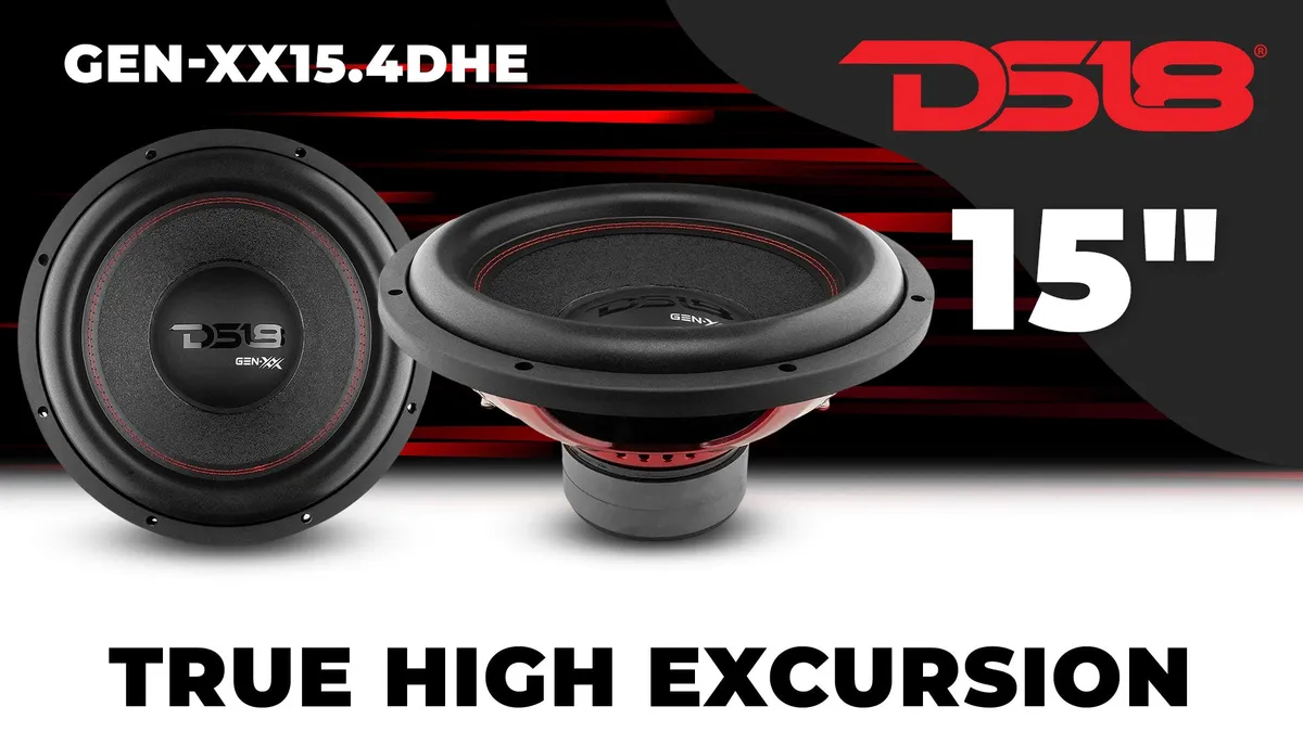 GEN-XX 15" High Excursion Subwoofer Double Stacked Magnets 600 Watts Rms DVC 4-Ohm product image
