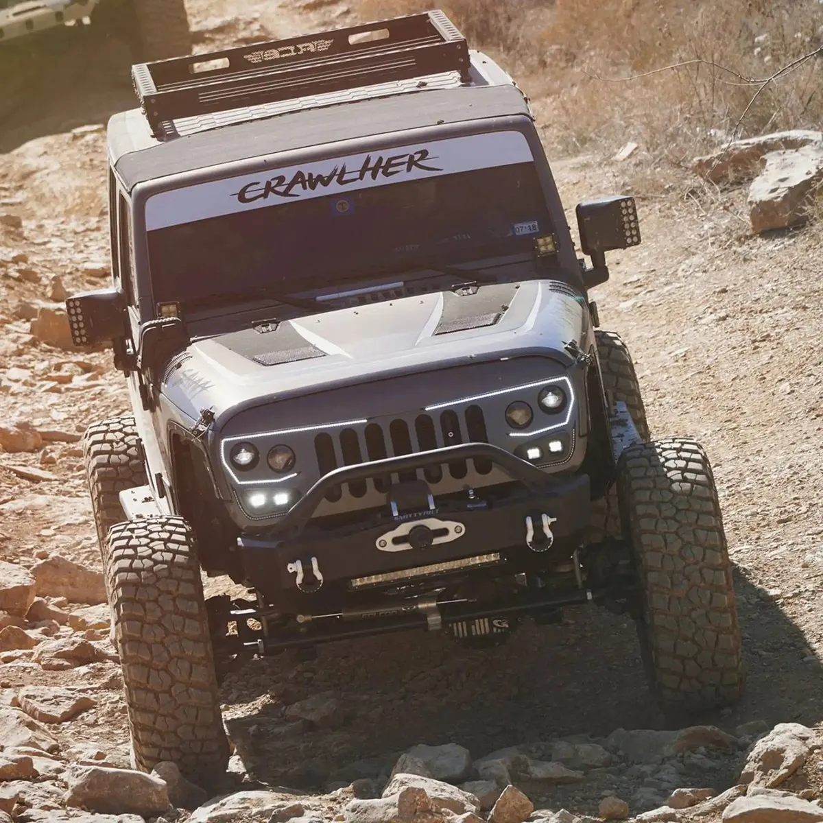 2007-2017 Jeep Wrangler JK Vector Pro Series II Full LED Grill - Integrated Headlights & DRL product image