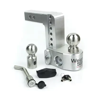 Weigh Safe 6in Drop Hitch With 2in Shank (10k/12.5k Gross Tongue Weight Rating) With Ws05 Keyed Alike