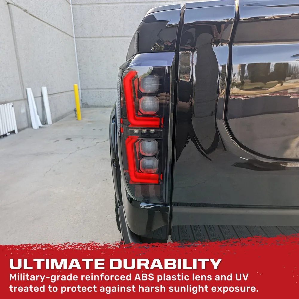Gmc Sierra 19-20 1500 And 20-21 25003500 Only Fits Single Wheel Body Style Trucks With Factory OEM LED Tail Lights Oled Tail Lights - Smoked Lens product image