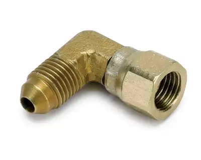 AutoMeter Autometer 3274 Fitting, Adapter, 90?, -4an Female to -4an Male, Steel