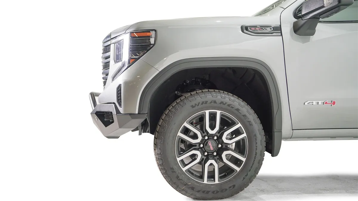 Vengeance Front Bumper; 2 Stage Black Powder Coated; w/Pre-Runner Guard; w/Sensors; product image