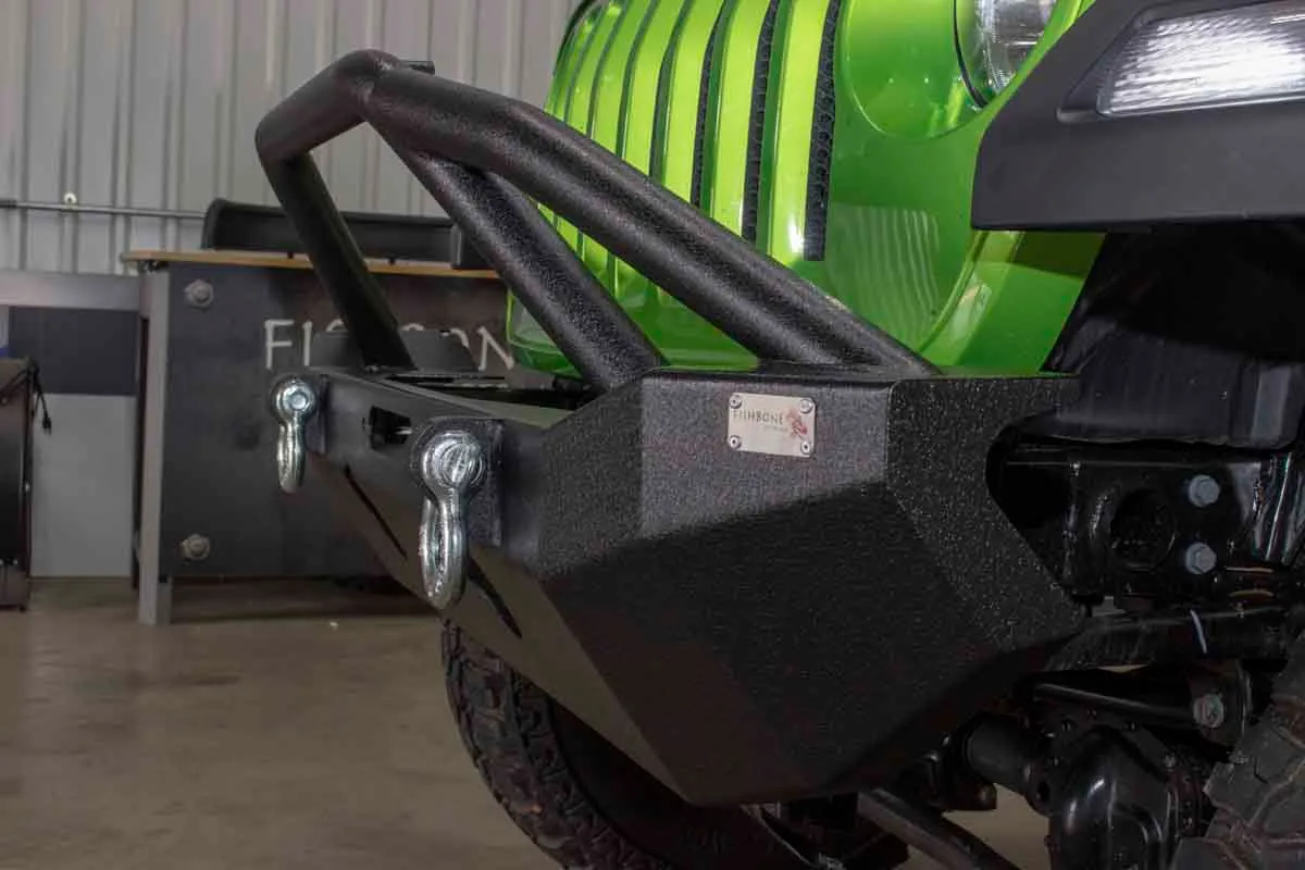 Fishbone Offroad Mid-Width Front Winch Bumper for 2018 & Up Jeep Wrangler/Gladiator FB22088 product image