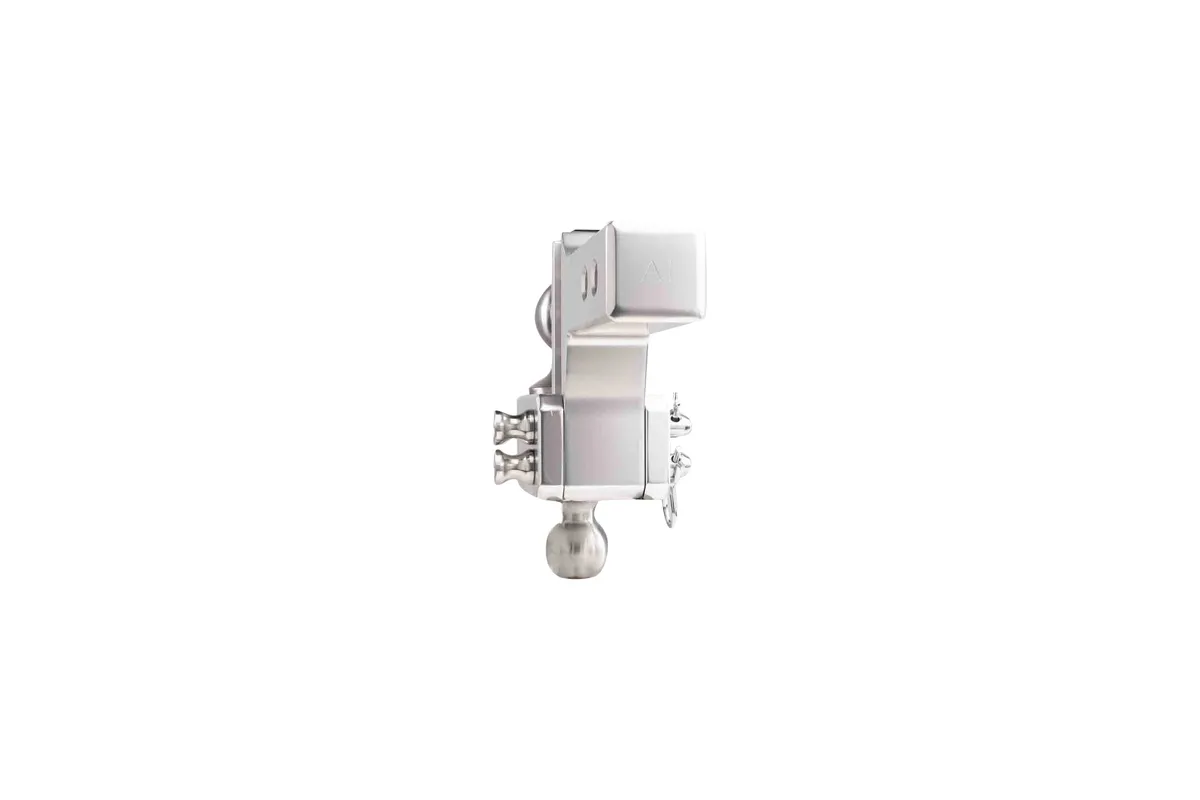 2.0" Aluminum Medium Duty Hitch 2" Drop/Rise w/ Stainless Steel Dual Ball product image