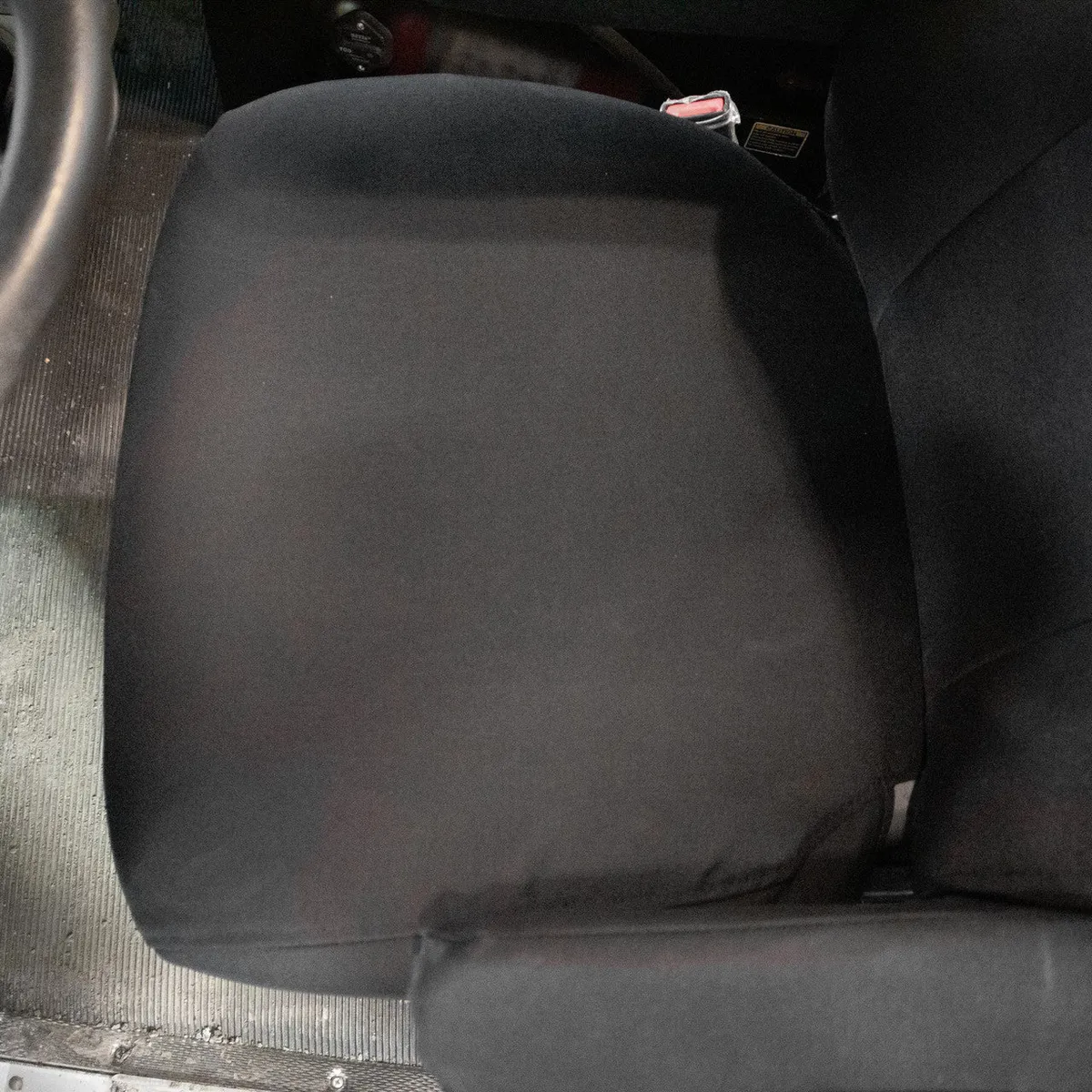 TigerTough National Captain High Back Air Ride Bucket Dual Armrest Cover Ironweave Gray