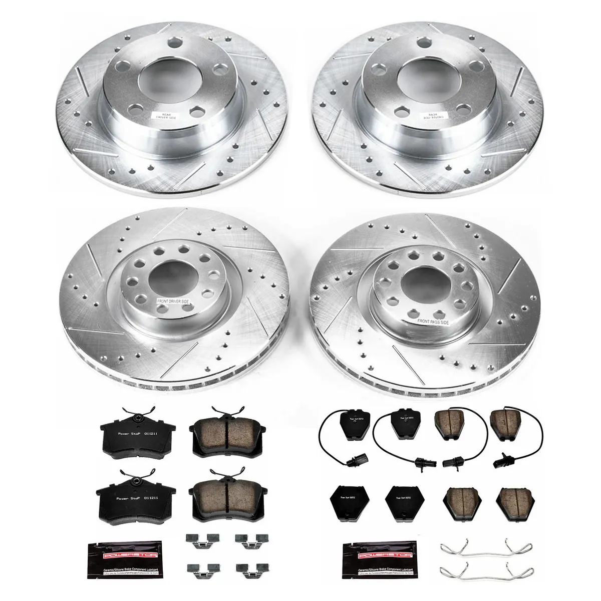 Z23 Evolution Sport Upgrade Kit: Drilled/Slotted Rotors; Carbon-Fiber Ceramic Pads W/Hardware product image