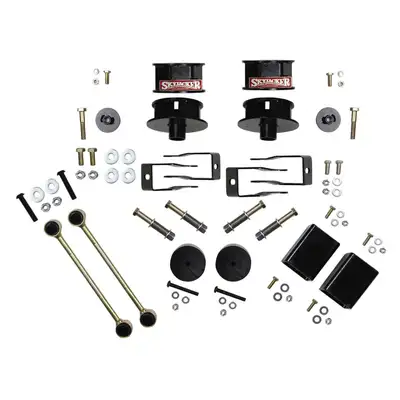 Skyjacker Long Travel Series Lift Kit 2.5 Inch Front/2 Inch Rear Includes Coil Spacers Bump Stop Extensions Shock Extension Brackets Extended Sway Bar Links 18-Pres Wrangler JL Skyjacker