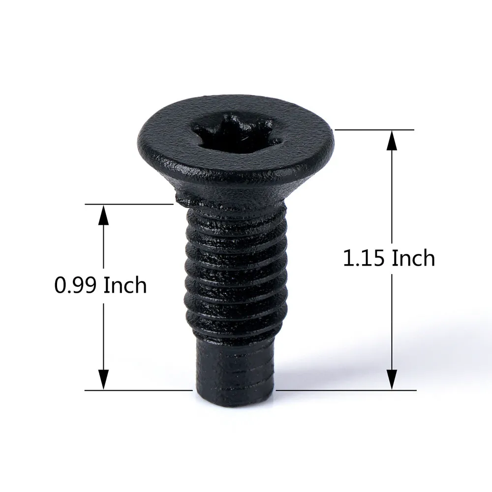Xprite Set of 4 OEM-Style Replacement M8 Torx Screws Bolts for Pillars Windshield Frame, Hinges, Doors, Roll Bars - Jeep Wrangler CJ YJ TJ product image