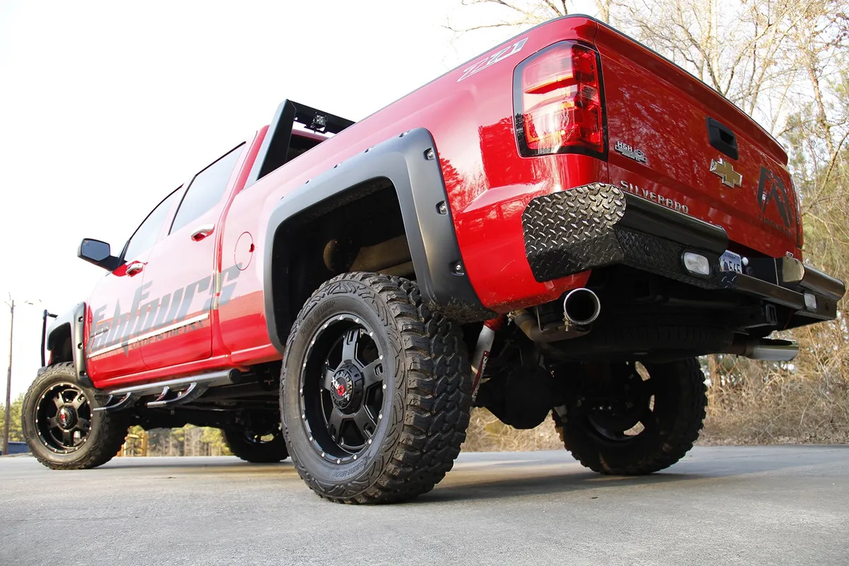 Black Steel Ranch Rear Bumper; 2 Stage Black Powder Coated; product image