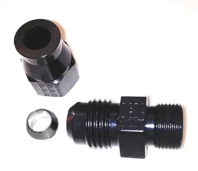 Fragola Performance Systems 6an Male x 1/4in Tube an Adapter Fitting Black