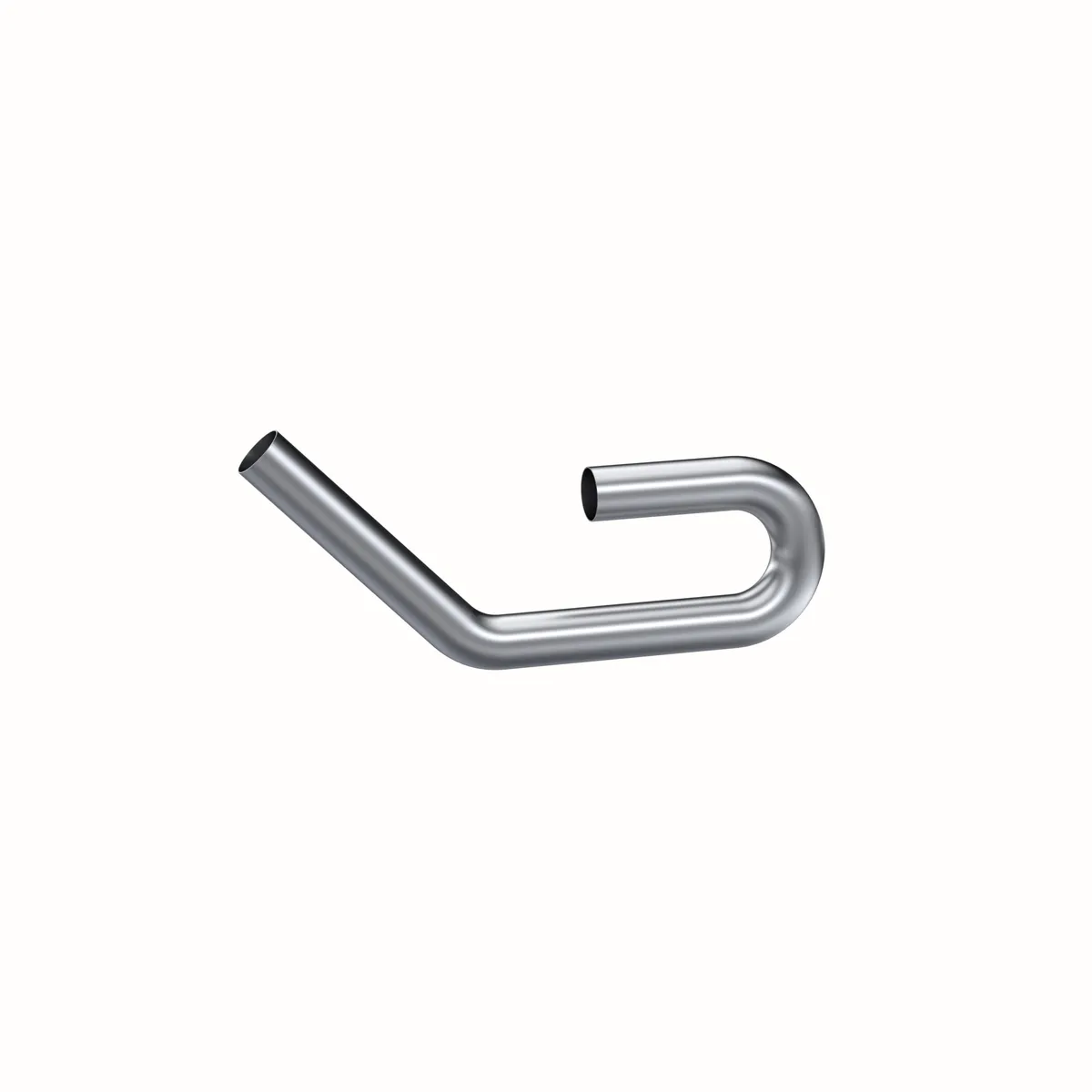 Garage Parts Installer Series Smooth Mandrel Bend Pipe; 3 in. Diameter; 45 And 180 Degree Bend; Dual Bends; Aluminum; product image
