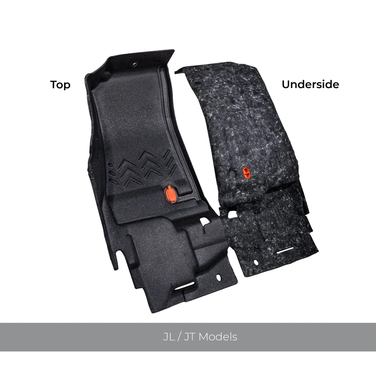 18-23 JLU 4DR full vehicle kit front and rear flooring cargo mat cargo closeout wheelhouse covers NO subwoofer mesa smoke product image